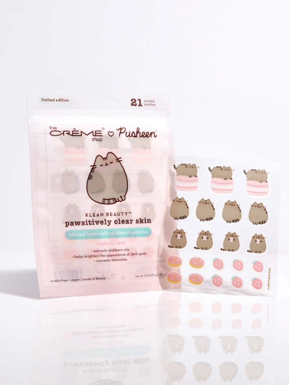 Pawsitively Clear Skin Hydrocolloid Blemish Patches - Pusheen - 21 patches